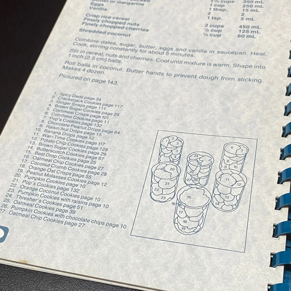 Jean Pare Company's Coming Cookies spiral bound Cookbook